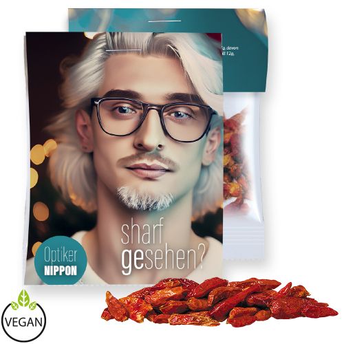 Dried chili peppers, ca. 5g, express midi bag with promotional flyer