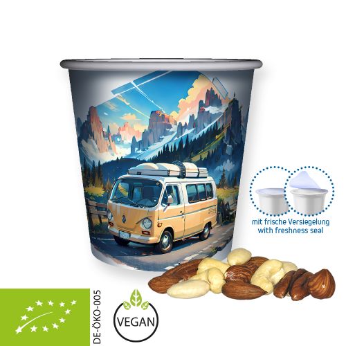 Organic nut mix , ca. 40g, mini snack cup