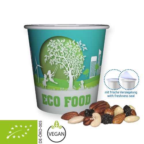 Organic trail mix, ca. 40g, mini snack cup