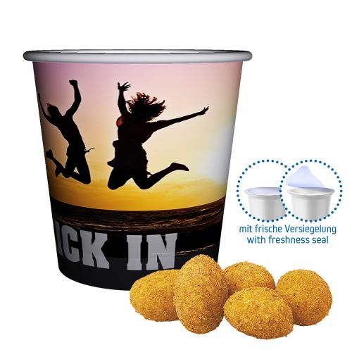 Sweet pepper peanuts, ca. 30g, mini snack cup