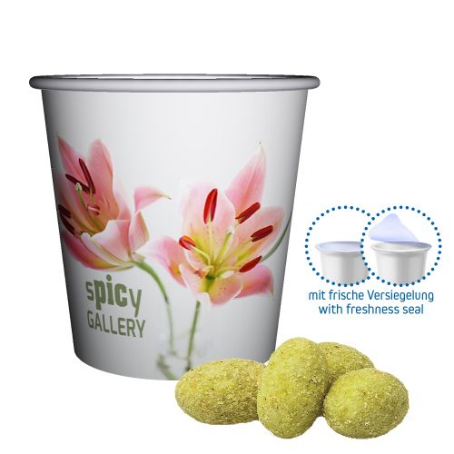 Wasabi peanuts, ca. 30g, mini snack cup
