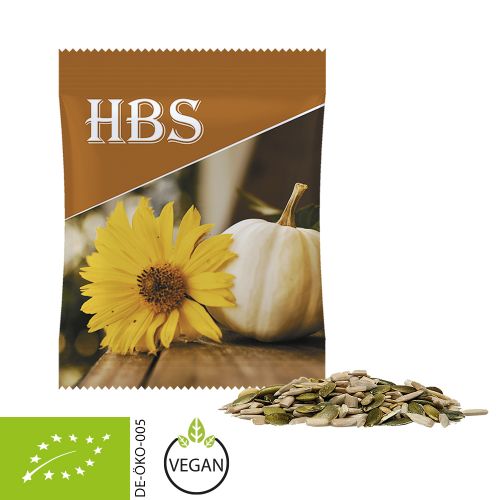 Organic pumpkin seeds and sunflower seeds, ca. 15g, midi bag