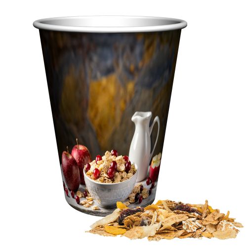 Muesli apple cranberry, ca. 50g, maxi snack cup