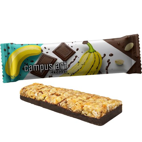 Cereal bar chocolate banana, ca. 25g, flowpack