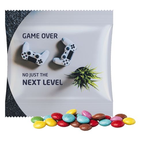 Coloured chocolate lentils, ca. 7g, mini bag