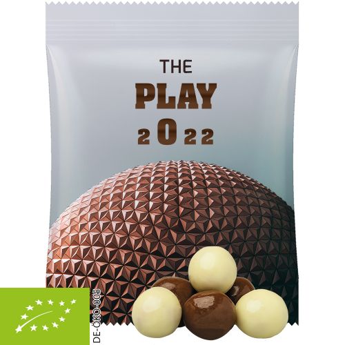 Organic choco crispy balls, ca. 12g, midi bag