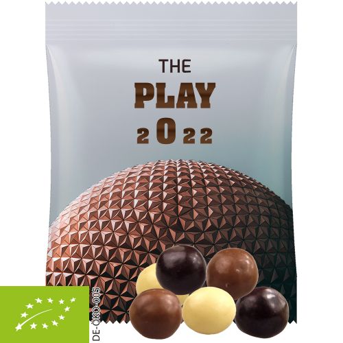 Organic choco crispy balls, ca. 12g, midi bag