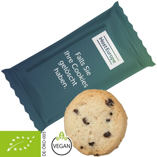 Organic cookie chocolate orange, ca. 7g, flowpack