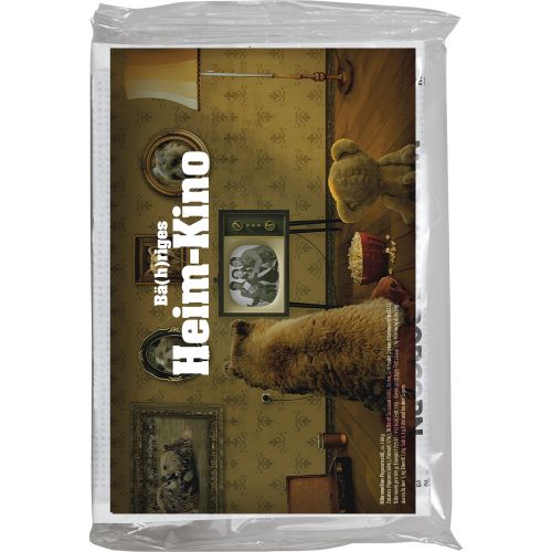 Microwave popcorn sweet, ca. 100g, transparent foil with label