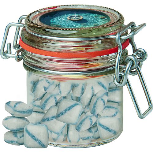 Fresh breeze candy (vegan), ca. 60g, candy jar mini with label