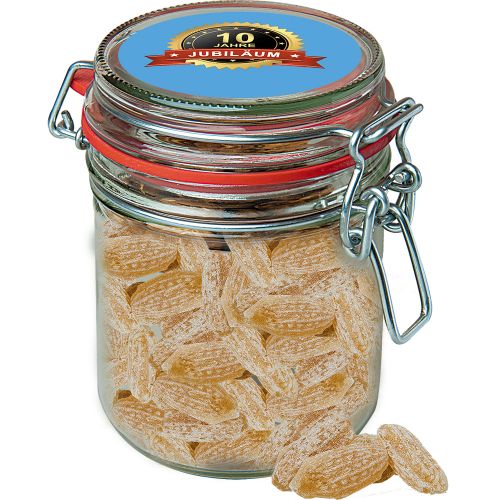 Ginger candy, ca. 200g, candy jar maxi with label