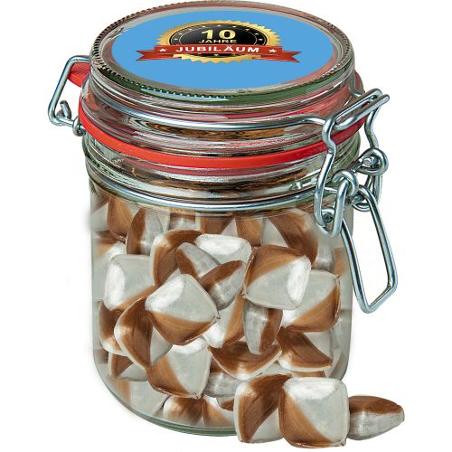 Mint edges candy, ca. 200g, candy jar maxi with label