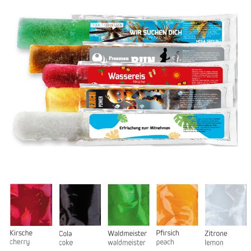 Ice popsicle mix, 40 ml, express transparent sleeve bag with label