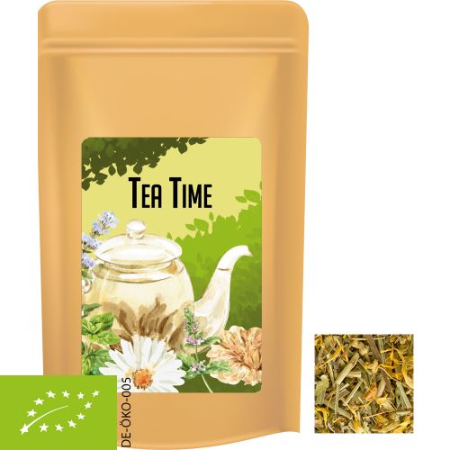 Organic herbal tea herbal fantasy, ca. 20g, midi stand up pouch with label