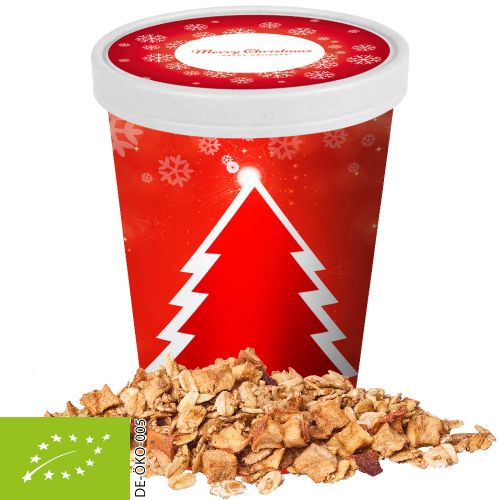 Organic crunchy Christmas muesli , ca. 60g, maxi snack cup