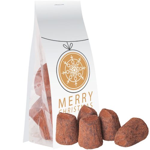 Cocoa truffle, ca. 60g, express pouch with promotional flyer