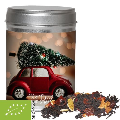 Organic Christmas black tea, ca. 60g, dual tin with label