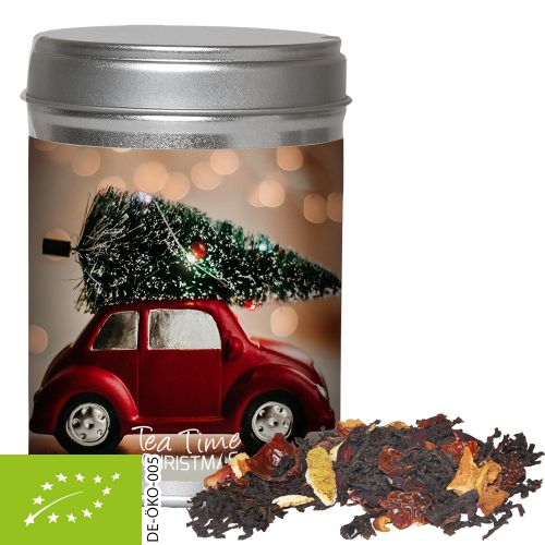 Organic Christmas black tea, ca. 60g, dual tin with label