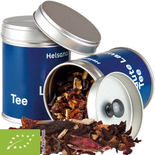 Organic Christmas fruit tea, ca. 60g, dual tin with label