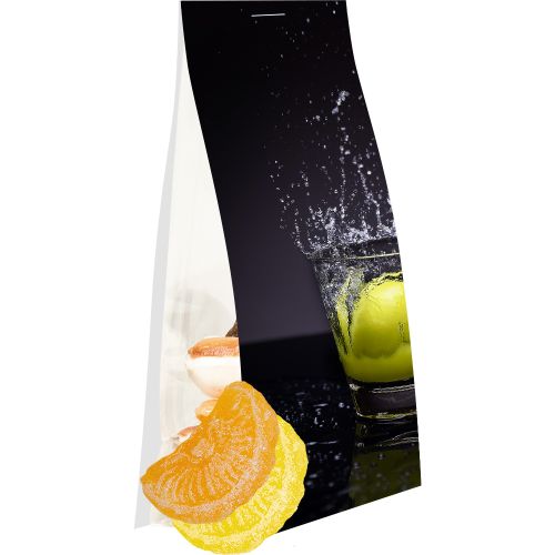 Lemon and orange candy, ca. 40g, express pouch with promotional flyer
