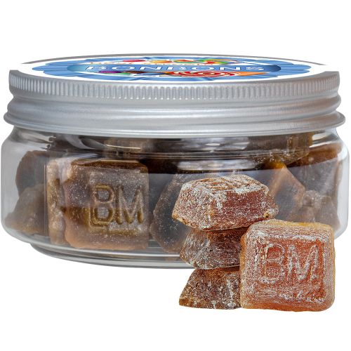 Bavarian malt candy, ca. 70g, mini sweet jar with label