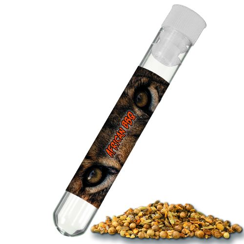 African BBQ, ca. 5g, test tube with label