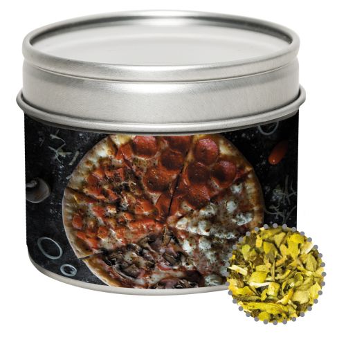 Pizza herb, ca. 16g, metal tin with window with label