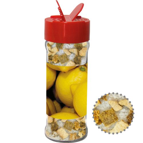 Lemon salt, ca. 45g, spice shaker with label