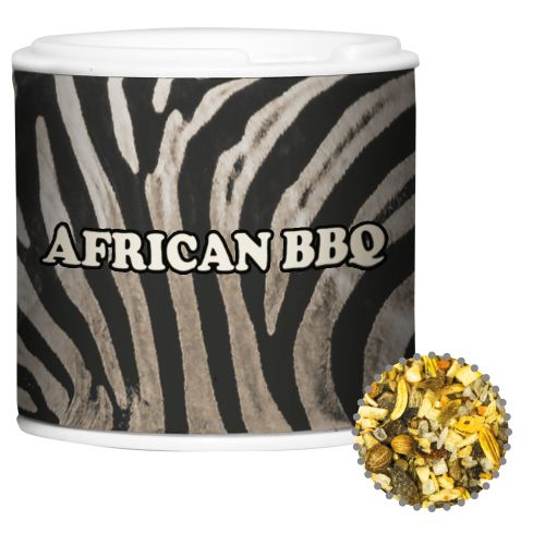 African BBQ, ca. 25g, cardboard spice shaker with label