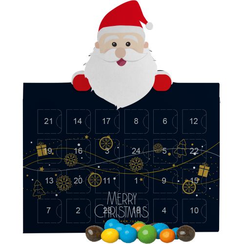 Coloured peanuts, ca. 55g, advent calendar mini santa clause
