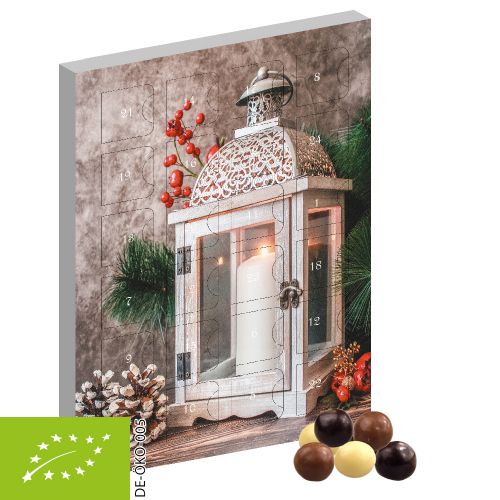 Organic choco crispy balls, ca. 50g, advent calendar mini vertical