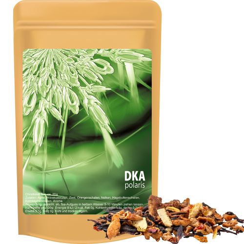 Grandmas baked apple tea, ca. 20g, mini stand up pouch with label