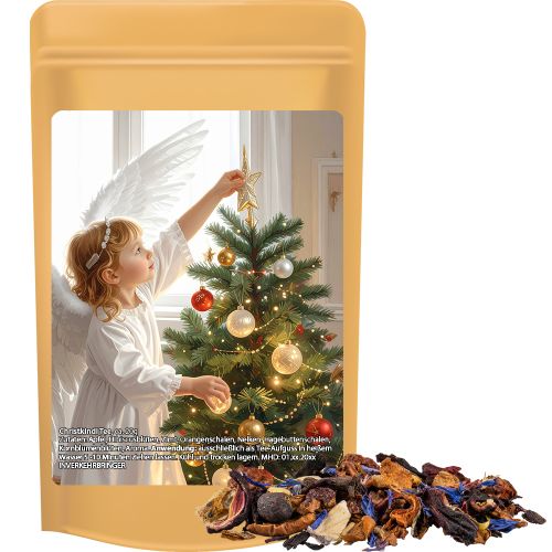 Christkindl tea, ca. 20g, mini stand up pouch with label