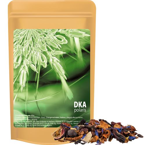 Christkindl tea, ca. 20g, mini stand up pouch with label