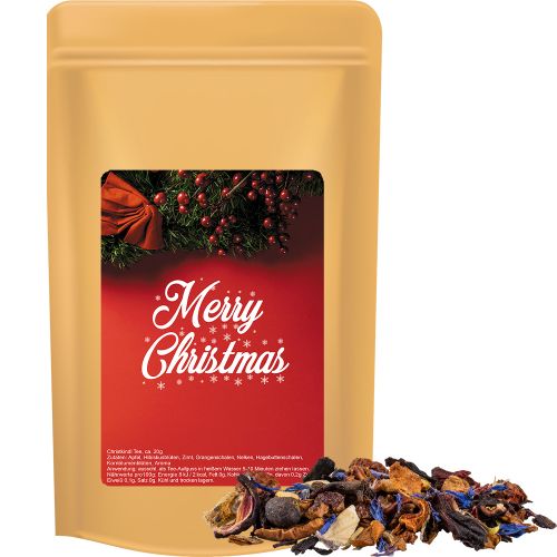 Christkindl tea, ca. 50g, midi stand up pouch with label
