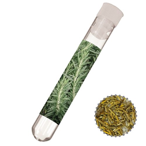 Rosemary salt, ca. 8g, test tube with label