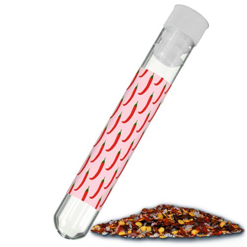 Chili salt, ca. 8g, test tube with label