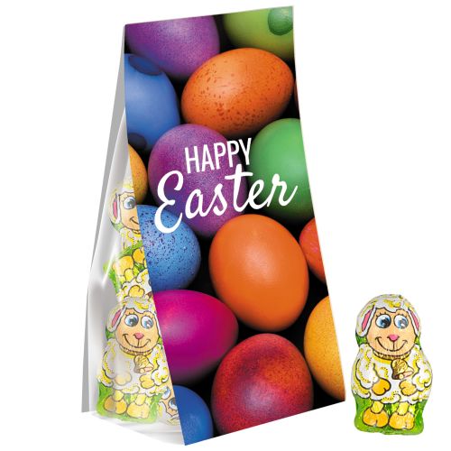 Chocolate lamb, ca. 36g, express pouch with promotional flyer