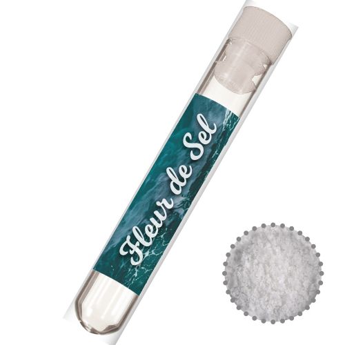 Fleur de Sel, ca. 6g, test tube with label