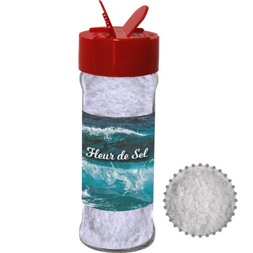 Fleur de Sel, ca. 40g, spice shaker with label