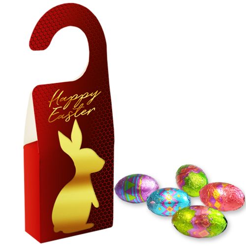 Chocolate easter egg, ca. 36g, door hanger folded box