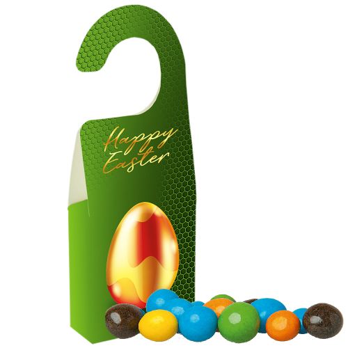 Coloured peanuts, ca. 15g, door hanger folded box