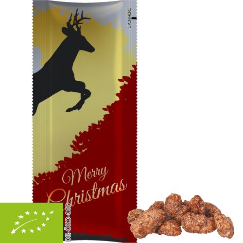 Organic burnt almonds, ca. 25g, snack stick