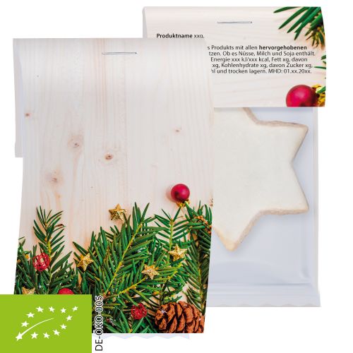 Organic cinnamon stars, ca. 7g, express flowpack with promotional flyer