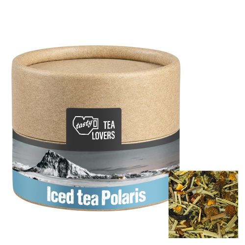 Ice tea polaris, ca. 12g, biodegradable eco cardboard can mini with label