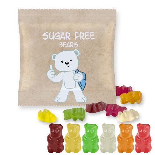 Gummy bears sugar free, ca. 30g, maxi bag