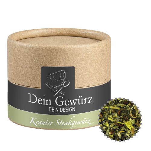 Herb steak spice, ca. 25g, cardboard can mini with label
