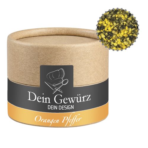 Orange pepper, ca. 40g, cardboard can mini with label