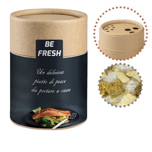 Lemon salt, ca. 135g, cardboard shaker with label