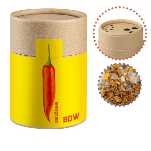 Chili salt, ca. 55g, cardboard shaker with label